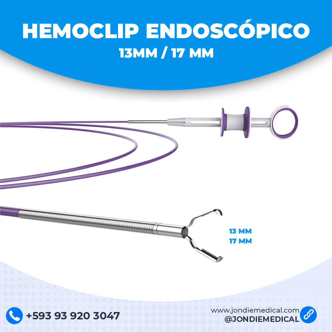 HEMOCLIP ENDOSCÓPICO 13 Y 17 MM