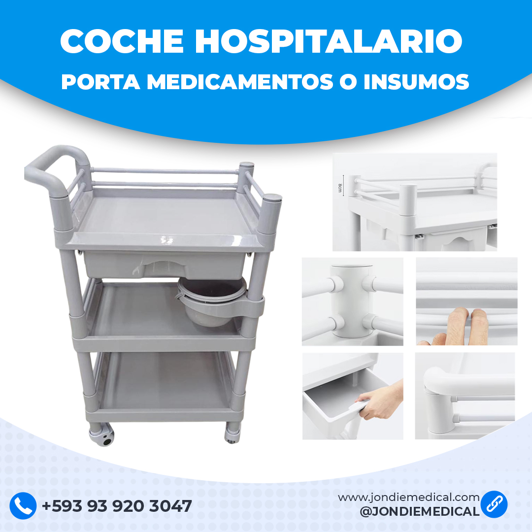 Coche Hospitalario / Porta Medicamentos o Insumos